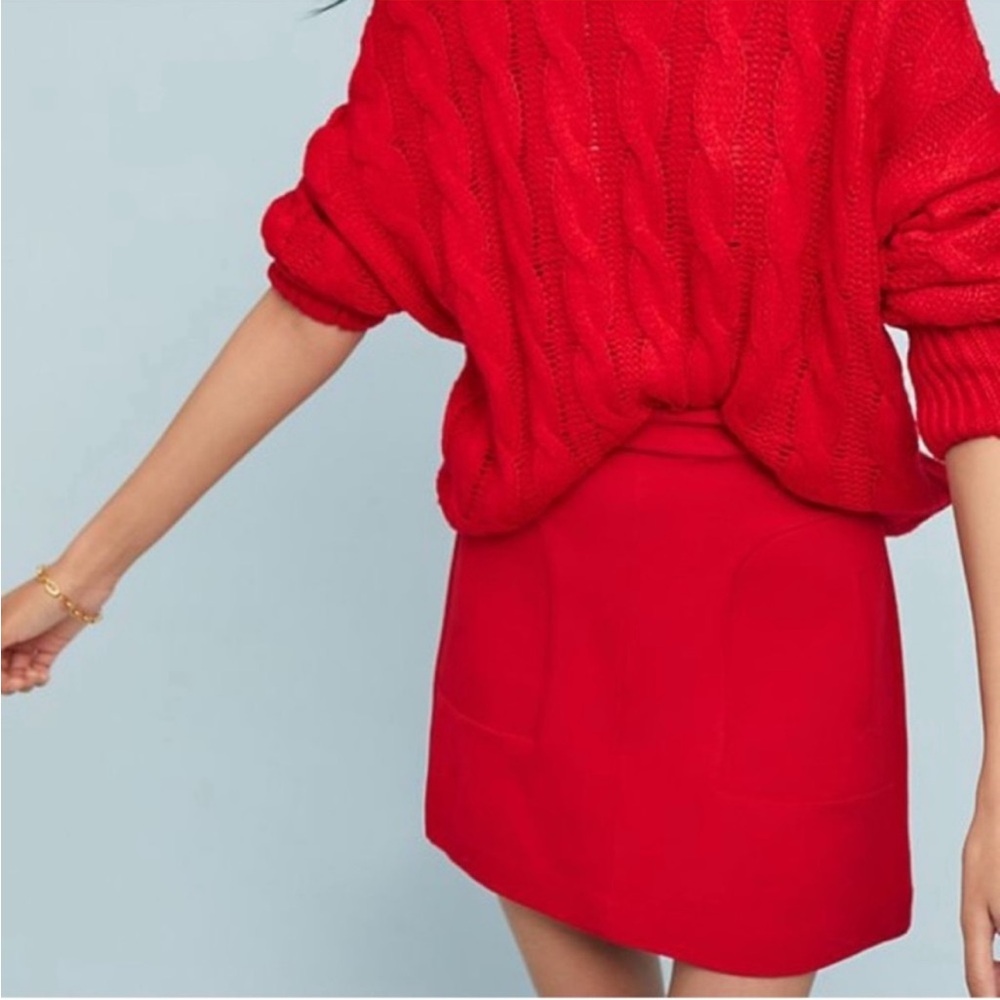Maeve Scarlet Mini Skirt